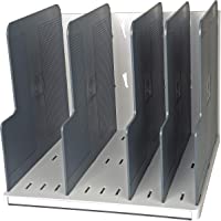 Exacompta 390740D - Clasificador vertical para formato A4- clásico con 5 placas de separación- color gris